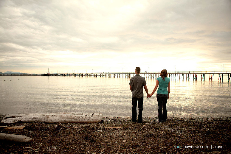 white rock engagement photography