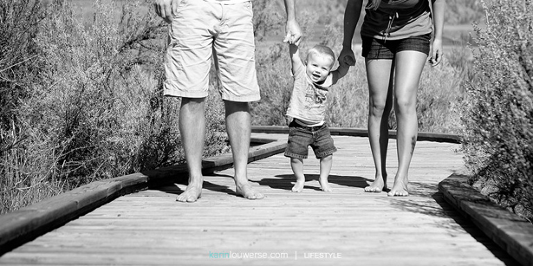 Harold & Alicia & Lucas at desert center.